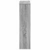 Szürke sonoma szerelt fa radiátorburkolat 205x21,5x83,5 cm