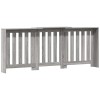 Szürke sonoma szerelt fa radiátorburkolat 205x21,5x83,5 cm