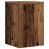 2 db antik fa színű szerelt fa növénytartó állvány 20x20x30 cm
