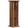 Antik fa színű szerelt fa növényállvány 33 x 33 x 100 cm