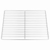 Grill rács ezüst 40 x 30 cm rozsdamentes acél