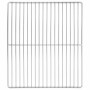 Grill rács ezüst 40 x 35 cm rozsdamentes acél