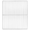 Grill rács ezüst 45 x 40 cm rozsdamentes acél