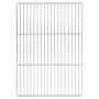 Grill rács ezüst 50 x 35 cm rozsdamentes acél