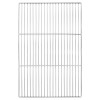 Grill rács ezüst 60 x 40 cm rozsdamentes acél
