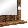Toalett tükör öreg fa 100 x 55 x 18 cm üveg és mérnöki fa