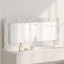 Toalett tükör fehér 100 x 45 x 18 cm üveg és mérnöki fa