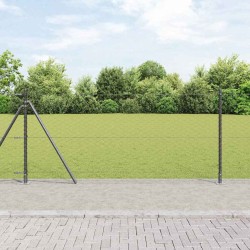 Kerítésoszlop szürke 25 x 1 m (50 mm-es háló) acél