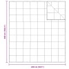 2-in-1 paplan fehér 240 x 260 cm toll