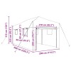 Üvegház pop-up kerettel tetővel zöld 290 x 580 x 315 cm vas