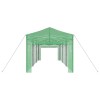 Üvegház pop-up kerettel tetővel zöld 290 x 870 x 315 cm vas