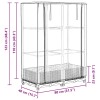Rattan megjelenésű magaságyás melegháztakaróval 80x40x123 cm
