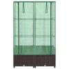 Rattan megjelenésű magaságyás melegháztakaróval 80x40x138 cm