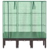 Rattan megjelenésű magaságyás melegháztakaróval 120x40x140 cm