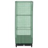 Rattan megjelenésű magaságyás melegháztakaróval 40x40x123 cm
