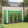 Rattan hatású magaságyás üvegháztakaróval 160 x 40 x 123 cm