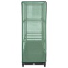 Rattan hatású magaságyás üvegháztakaróval 160 x 40 x 123 cm