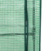 Rattan hatású magaságyás üvegháztakaróval 160 x 40 x 123 cm