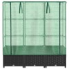 Rattan megjelenésű magaságyás melegháztakaróval 120x40x138 cm