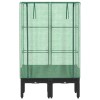 Rattan megjelenésű magaságyás melegháztakaróval 80x40x140 cm