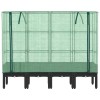 Rattan megjelenésű magaságyás melegháztakaróval 160x40x140 cm