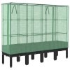 Rattan megjelenésű magaságyás melegháztakaróval 160x40x140 cm