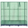 Rattan hatású magaságyás üvegháztakaróval 120 x 40 x 123 cm