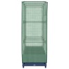 Rattan hatású magaságyás üvegháztakaróval 120 x 40 x 123 cm