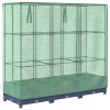 Rattan hatású magaságyás üvegháztakaróval 120 x 40 x 123 cm