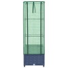 Rattan megjelenésű magaságyás melegháztakaróval 40x40x139 cm