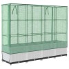 Rattan megjelenésű magaságyás melegháztakaróval 160x40x138 cm