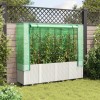 Rattan megjelenésű magaságyás melegháztakaróval 160x40x153 cm
