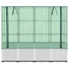 Rattan megjelenésű magaságyás melegháztakaróval 160x40x153 cm