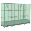 Rattan megjelenésű magaságyás melegháztakaróval 160x40x123 cm