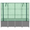 Rattan megjelenésű magaságyás melegháztakaróval 160x40x153 cm