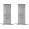 2 db betonszürke szerelt fa növénytartó állvány 30 x 30 x 60 cm