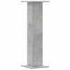 2 db betonszürke szerelt fa növénytartó állvány 30 x 30 x 95 cm