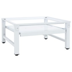 Fehér mosógéptartó állvány kihúzható polccal