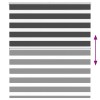 Zebrafüggönnyel fekete szövetszélesség 125,9 cm poliészter