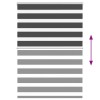 Zebrafüggönnyel fekete szövetszélesség 110,9 cm poliészter