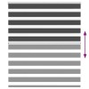Zebrafüggönnyel fekete szövetszélesség 115,9 cm poliészter