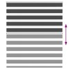 Zebrafüggönnyel fekete szövetszélesség 125,9 cm poliészter