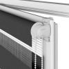 Zebrafüggönnyel fekete szövetszélesség 120,9 cm poliészter