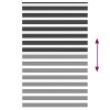 Zebrafüggönnyel fekete szövetszélesség 145,9 cm poliészter