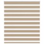 Zebrafüggönnyel homokbarna szövetszélesség 130,9 cm poliészter