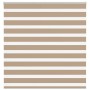 Zebrafüggönnyel homokbarna szövetszélesség 135,9 cm poliészter
