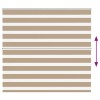 Zebrafüggönnyel homokbarna szövetszélesség 150,9 cm poliészter