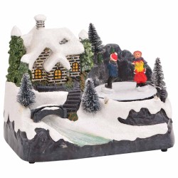 Karácsonyi asztaldísz sokszínű 16 x 11.5 x 13 cm műanyag