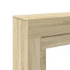 Sonoma tölgy színű szerelt fa kandallóburkolat 100x30x87,5 cm