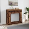 Antik fa színű szerelt fa kandallóburkolat 100 x 30 x 87,5 cm